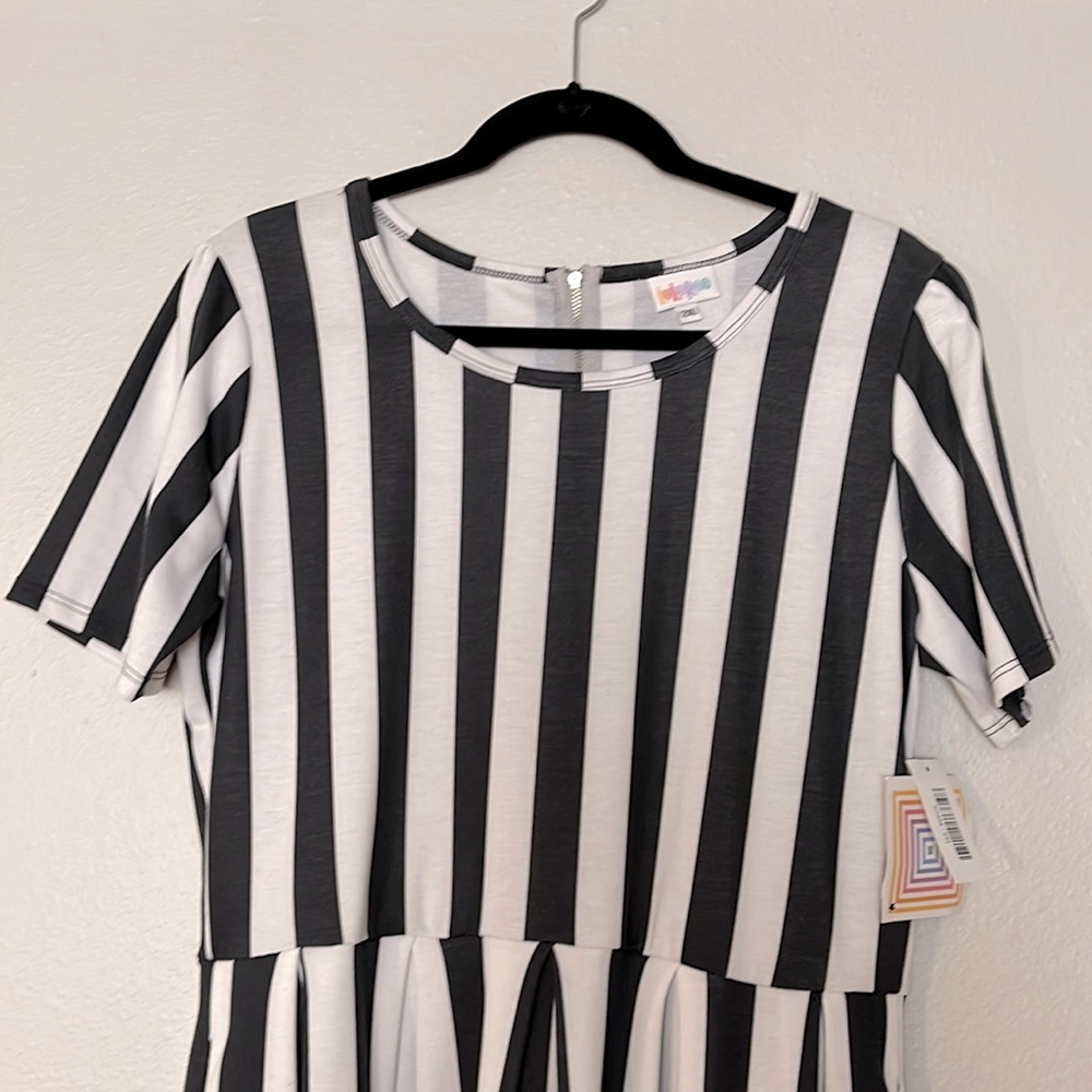 Black & White striped LLR Amelia dress